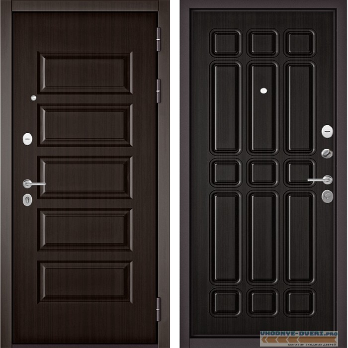 Дверь Бульдорс MASS90 Ларче шоколад 9S-108 - Ларче темный 9S-111